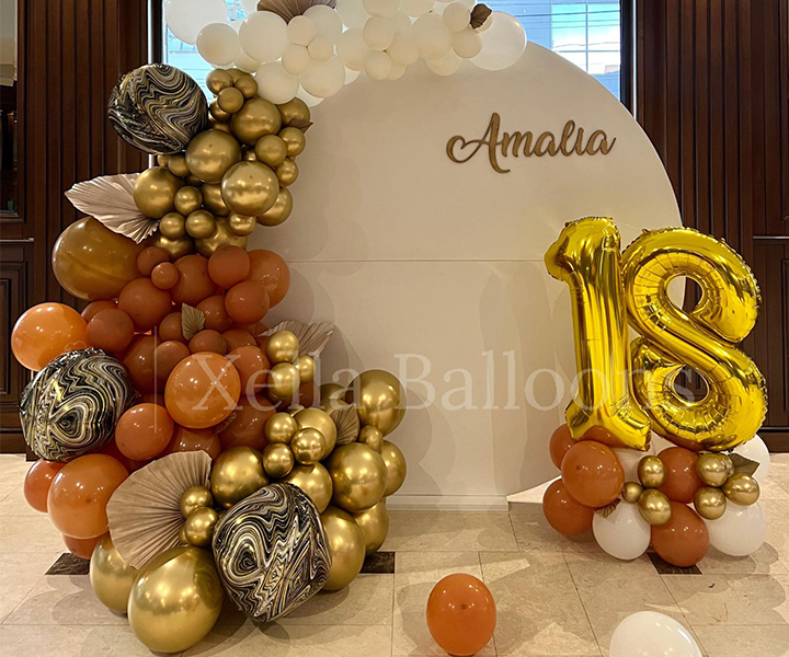 decoratiuni cu baloane aniversare majorat